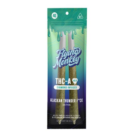 Flying Monkey THC-A Pre-Rolls | Diamond Infused 4g