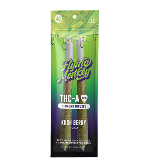 Flying Monkey THC-A Pre-Rolls | Diamond Infused 4g