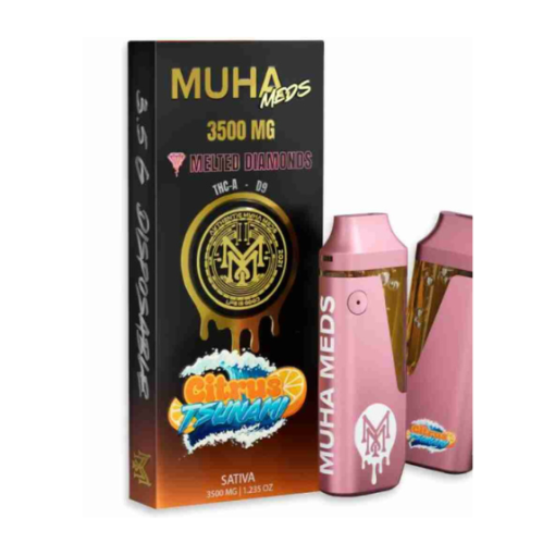 Muha Meds 3.5G Disposable – THCa Delta-9 THC Melted Diamonds