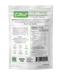 Cutleaf Lion’s Mane Mushroom Gummies No THC