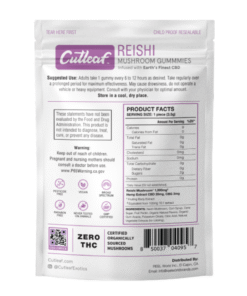 Cutleaf Reishi Mushroom Gummies Zero THC