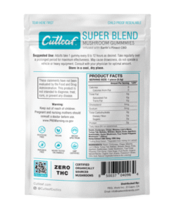 Cutleaf Super Blend Mushroom Gummies 0 THC
