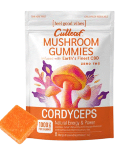Cordyceps 1000MG Mushroom Gummies Zero THC | Cutleaf